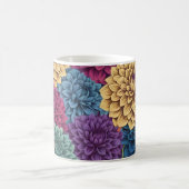 Mug Modèle floral dahlia coloré (Centre)