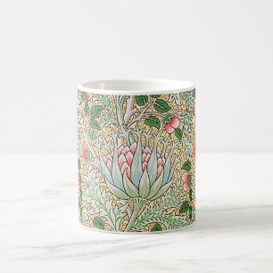 Mug Modèle floral d'artichaut vintage de William Morri