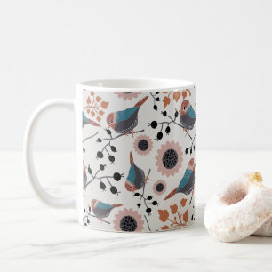 Mug Modèle Floral De Boeuf Et Berry
