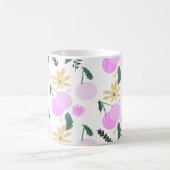 Mug Modèle floral de cerisier verdure jaune rose (Centre)