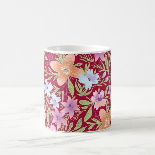 Mug Modèle floral de printemps (Centre)
