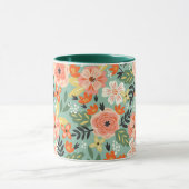 Mug Modèle floral du jardin (Centre)