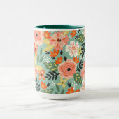 Mug Modèle floral du jardin (Centre)