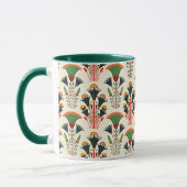 Mug Modèle Floral égyptien, design coloré (Gauche)