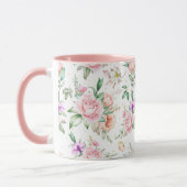 Mug Modèle floral féminin (Gauche)