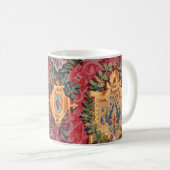 Mug Modèle Floral Français Antique (Devant droit)