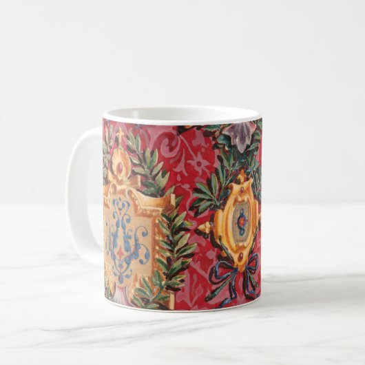 Mug Modèle Floral Français Antique (Devant gauche)