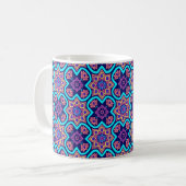 Mug Modèle floral géométrique Boho coloré (Devant gauche)
