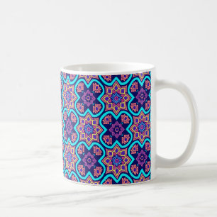 Mug Modèle floral géométrique Boho coloré
