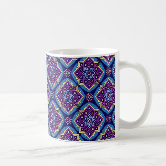 Mug Modèle floral géométrique Boho dynamique (Droite)