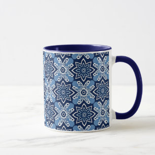 Mug Modèle floral géométrique vibrant