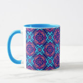 Mug Modèle floral géométrique vibrant (Gauche)