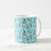 Mug Modèle floral joyeux (Devant droit)