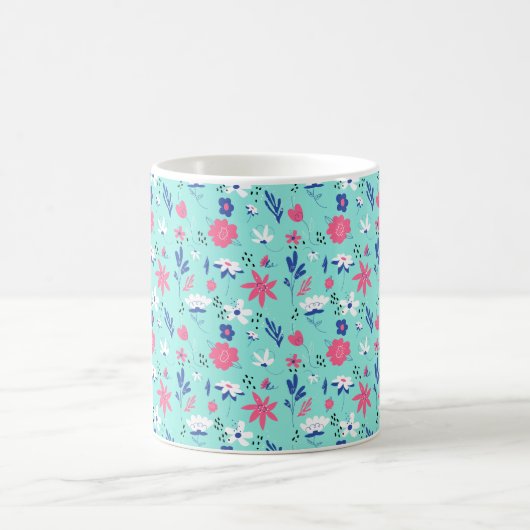 Mug Modèle floral joyeux (Centre)