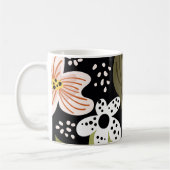 Mug Modèle floral moderne de Joli feuillage (Gauche)