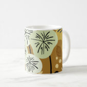 Mug Modèle floral moderne de Joli feuillage (Devant droit)