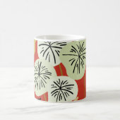 Mug Modèle floral moderne de Joli feuillage (Centre)