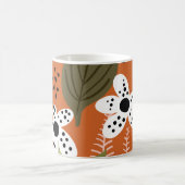 Mug Modèle floral moderne de Joli feuillage (Centre)