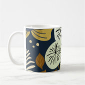 Mug Modèle floral moderne de Joli feuillage (Gauche)