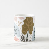 Mug Modèle floral moderne de Joli feuillage (Centre)