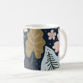 Mug Modèle floral moderne de Joli feuillage (Devant droit)