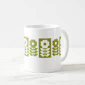 Mug Modèle Floral Moderne Du Milieu Du Siècle (Devant droit)