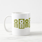 Mug Modèle Floral Moderne Du Milieu Du Siècle (Gauche)