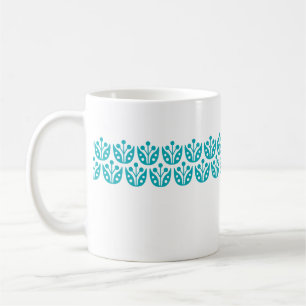 Mug Modèle Floral Moderne Du Milieu Du Siècle Rétro