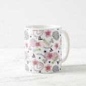 Mug Modèle floral mou (Devant droit)
