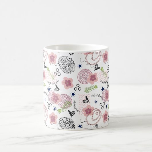 Mug Modèle floral mou (Centre)