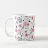 Mug Modèle floral mou (Gauche)