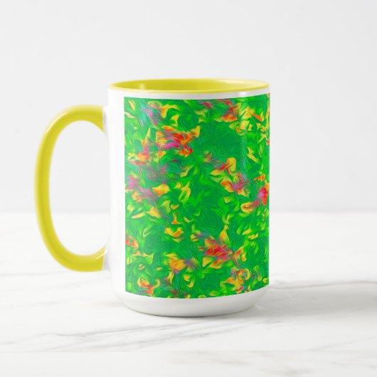 Mug Modèle Floral Multicolor Lumineux (Gauche)