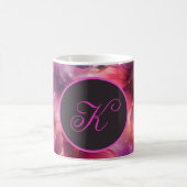 Mug Modèle floral néon avec Monogramme (Centre)
