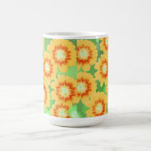 Mug Modèle floral orange et jaune (Centre)