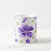 Mug Modèle Floral pourpre (Centre)