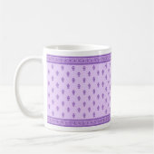 Mug Modèle Floral pourpre (Gauche)