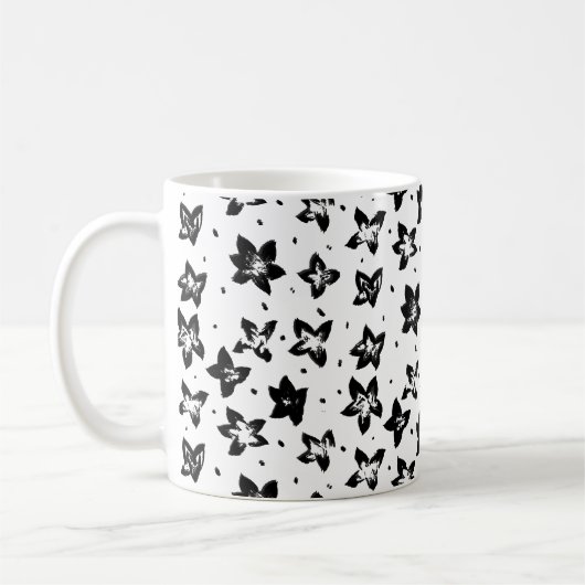 Mug Modèle floral reconstruit - Goth chromatique (Gauche)