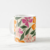Mug Modèle floral rétro (Devant gauche)