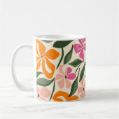 Mug Modèle floral rétro (Gauche)
