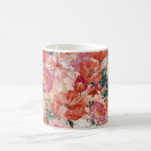 Mug Modèle Floral rose orange (Centre)