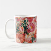 Mug Modèle Floral rose orange (Gauche)