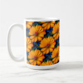 Mug Modèle floral rose saumon (Gauche)