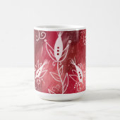 Mug Modèle Floral rouge (Centre)
