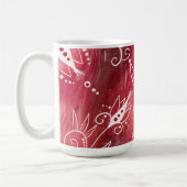 Mug Modèle Floral rouge (Gauche)