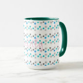Mug Modèle Floral Rustique Moderne (Devant droit)