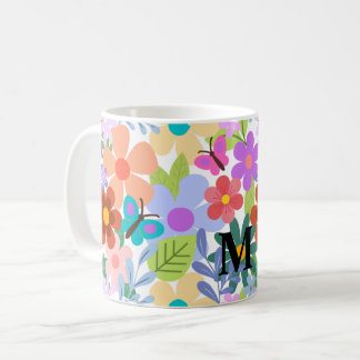 Mug Modèle floral tendance personnalisé