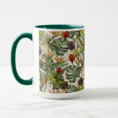 Mug Modèle floral tropical (Gauche)