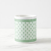 Mug Modèle floral vert (Centre)