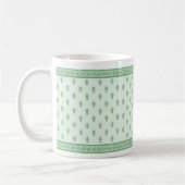 Mug Modèle floral vert (Gauche)