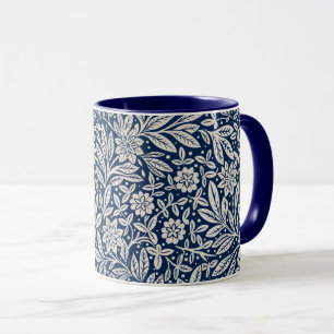 Mug Modèle Floral Vintage bleu et blanc